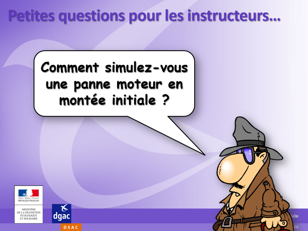 Panne moteur en montée initiale